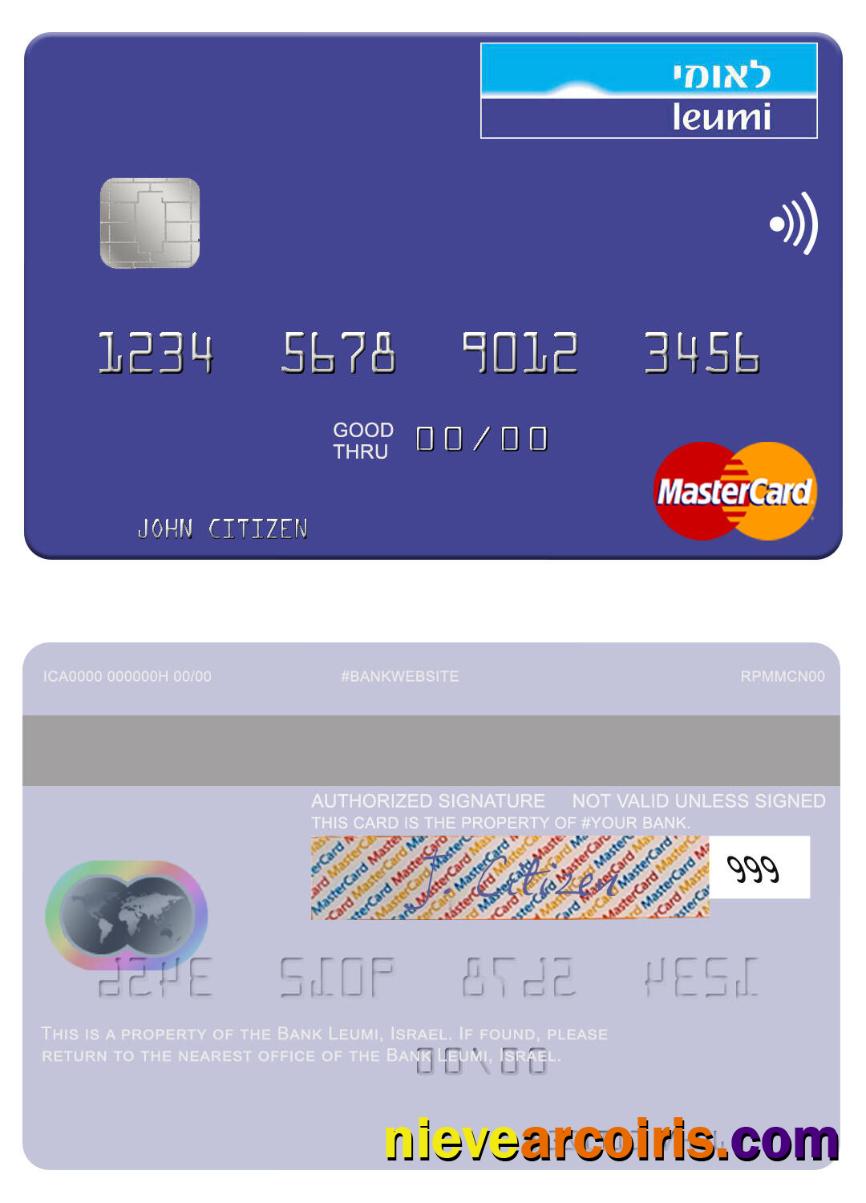 Israel Bank Leumi  mastercard